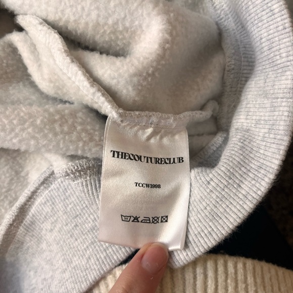 The Couture Club Multi-Badge Chenille Cotton-Blend Hoodie - Picture 10 of 12